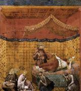 GIOTTO di Bondone Dream of St Gregory oil painting on canvas